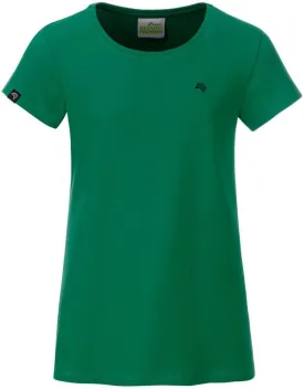 ― % ― JAN 8007G/10A ― Kinder/Mädchen Bio-Baumwolle T-Shirt - Irish Grün [2XL / 158-164]