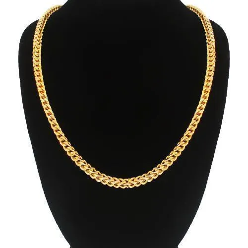 10k Yellow Gold Mens Franco Chain 4 mm