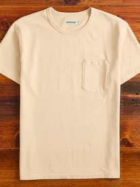 13oz Pocket T-Shirt in Cream