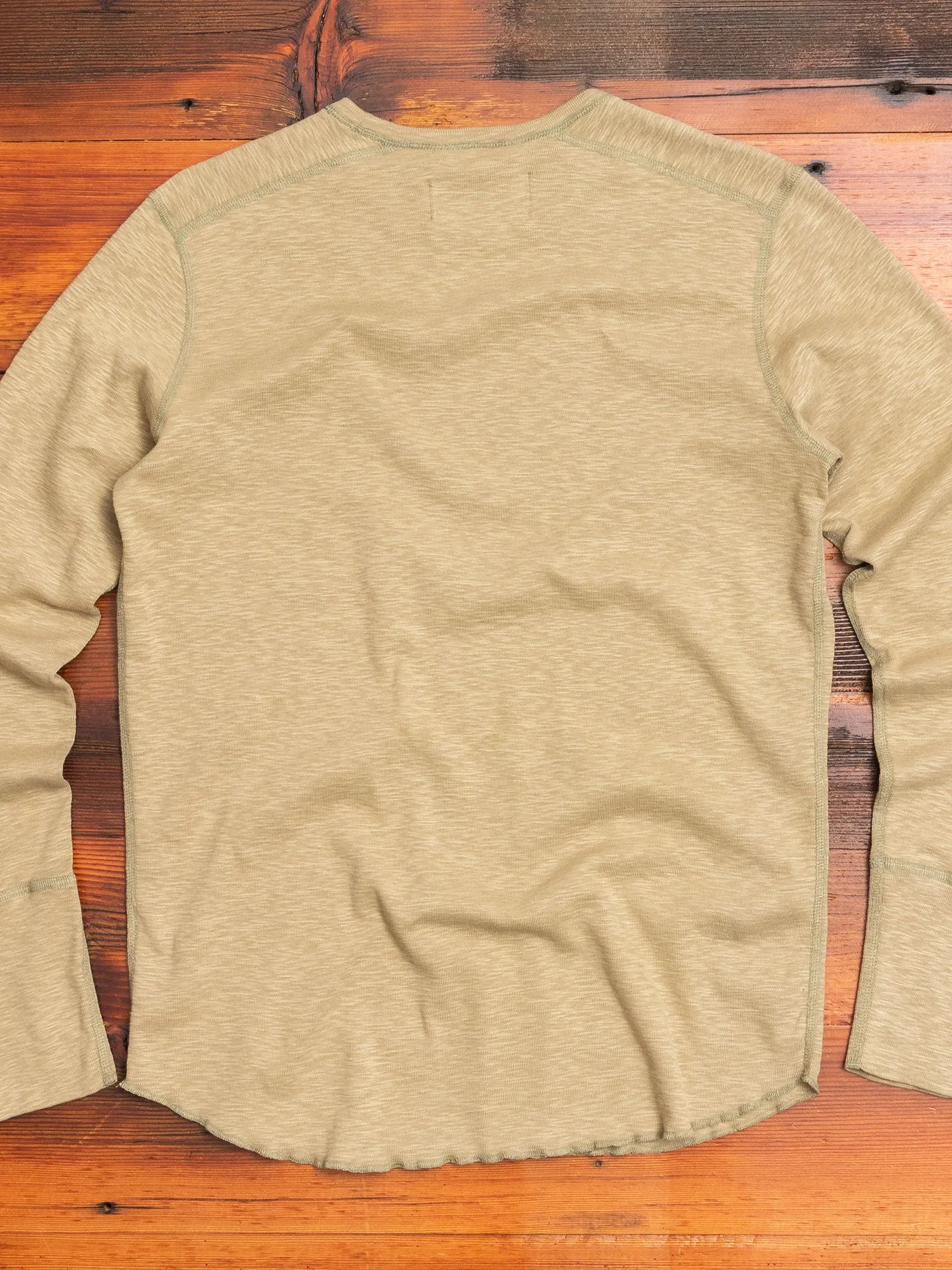 1x1 Slub Long Sleeve T-Shirt in Moss