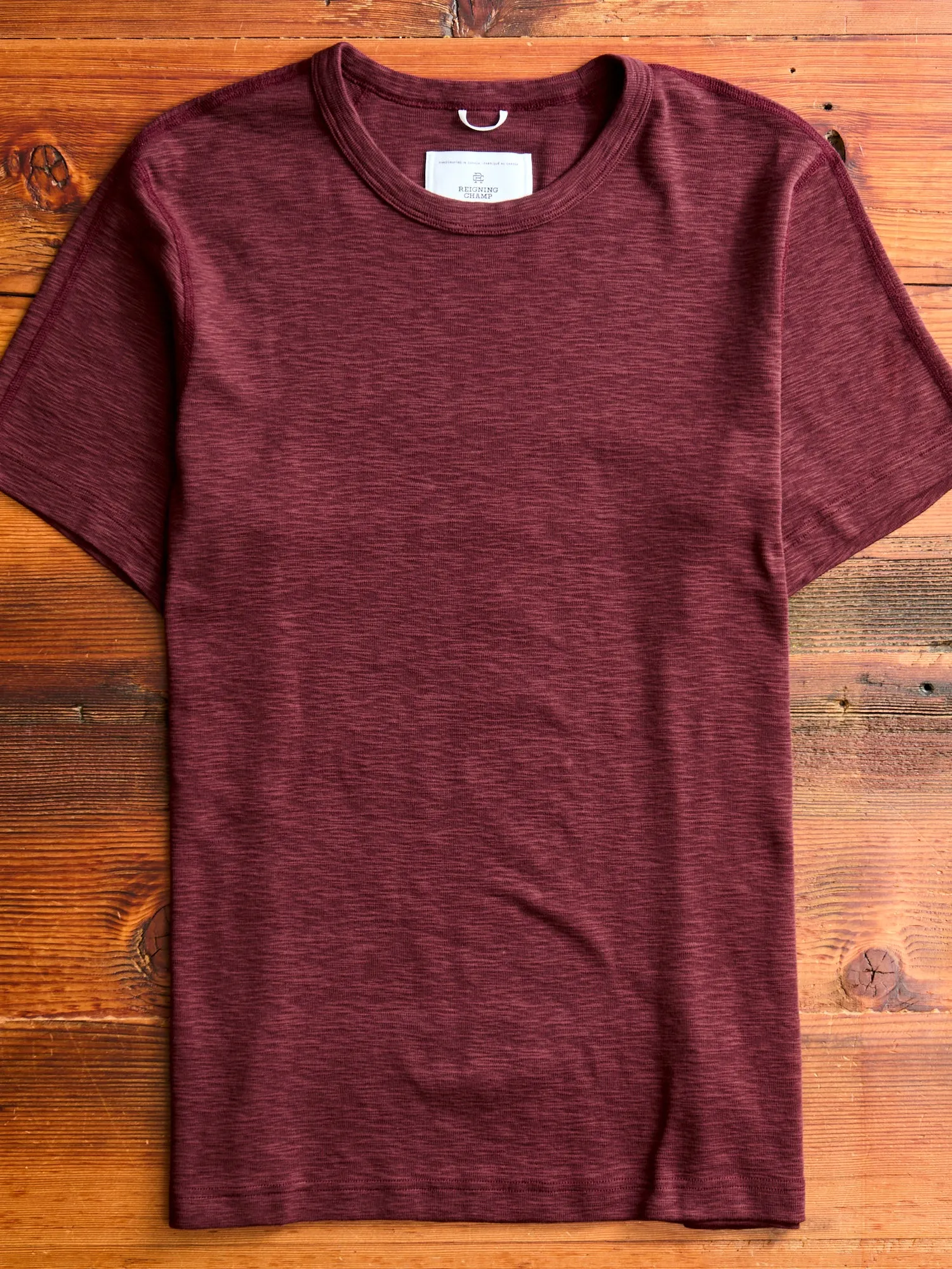 1x1 Slub T-Shirt in Crimson