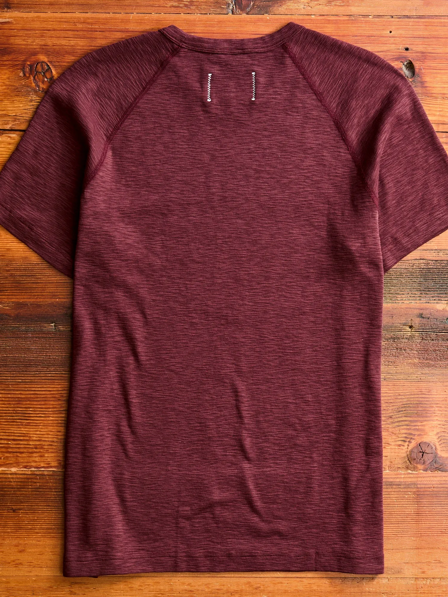 1x1 Slub T-Shirt in Crimson