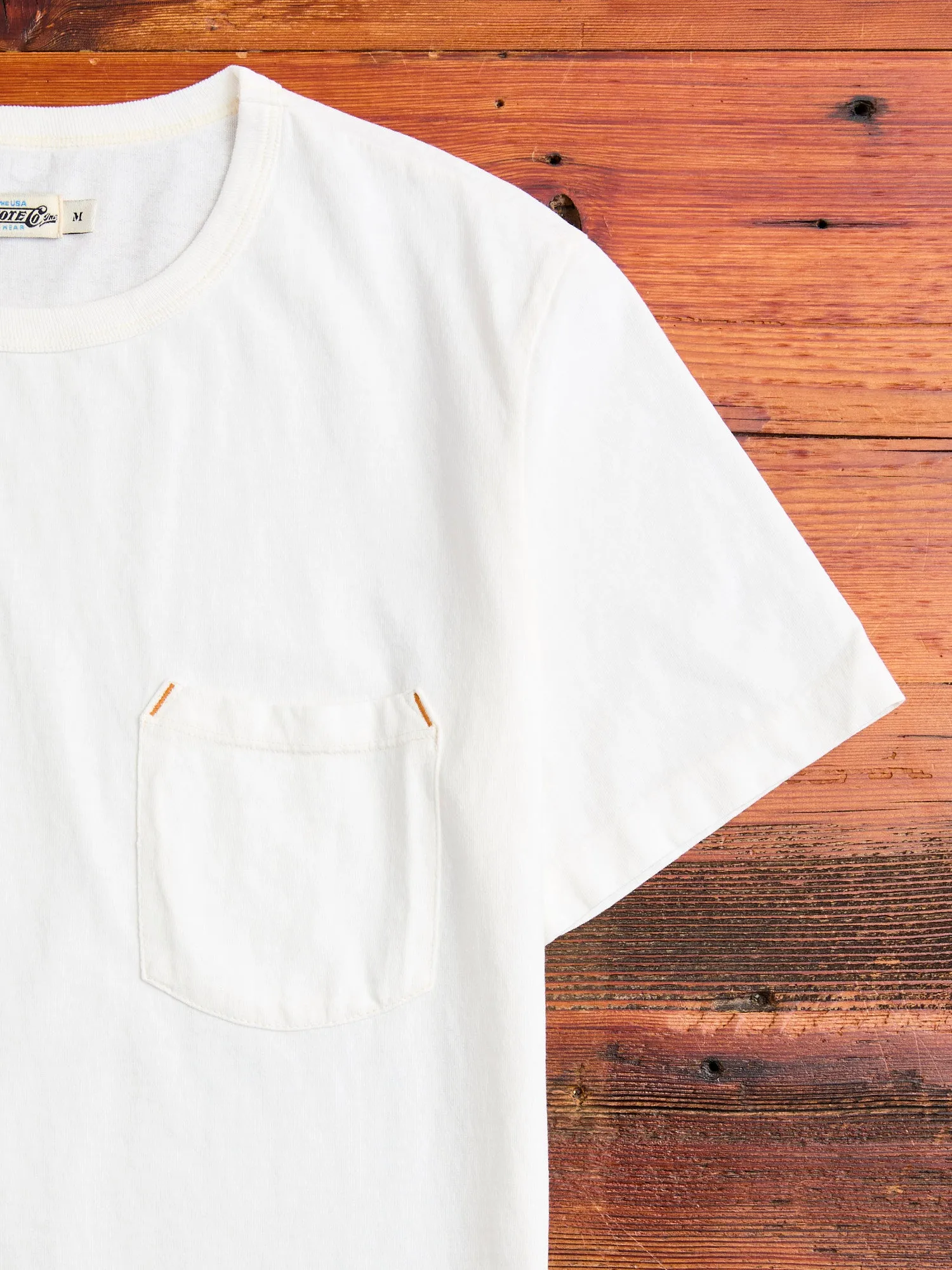 9oz Pocket T-Shirt in White