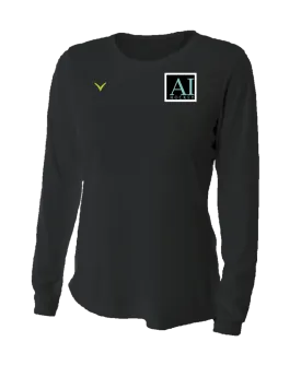 A TEST STORE Women's Long Sleeve Performance Crew