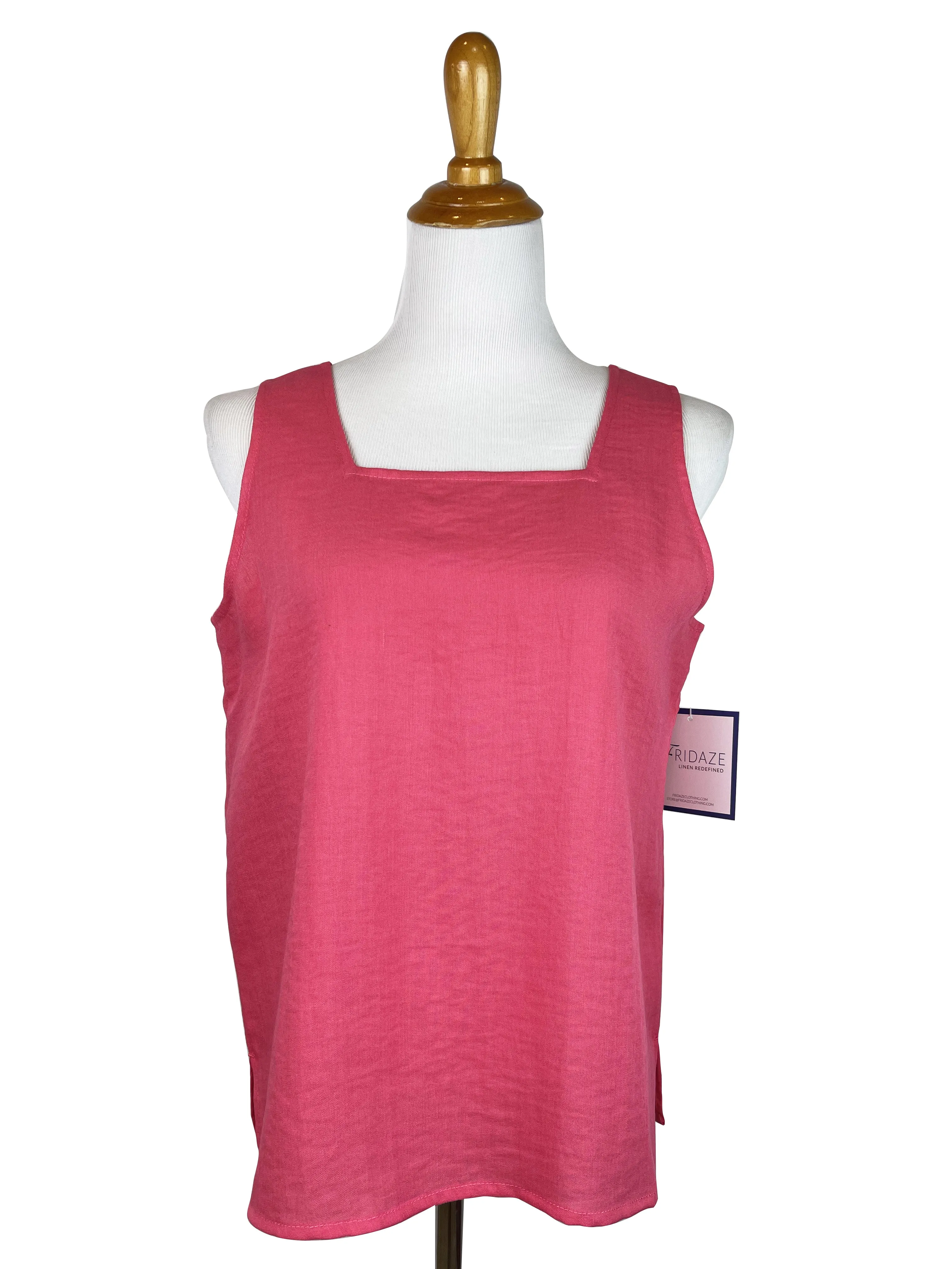 AATK06 - Square/Round Neck Linen Tank