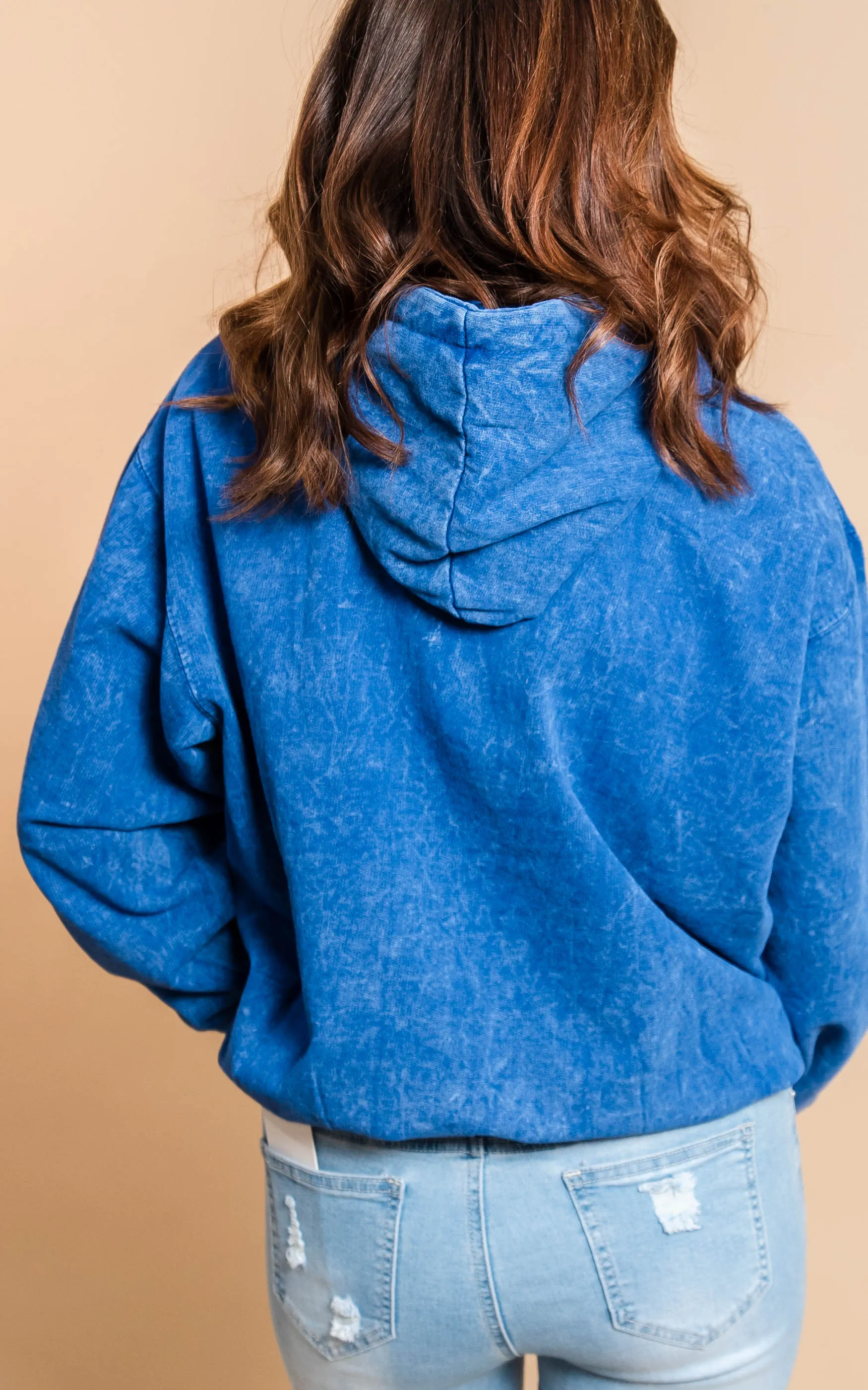 Acid Wash Hooded Sweatshirt | FINAL SALE