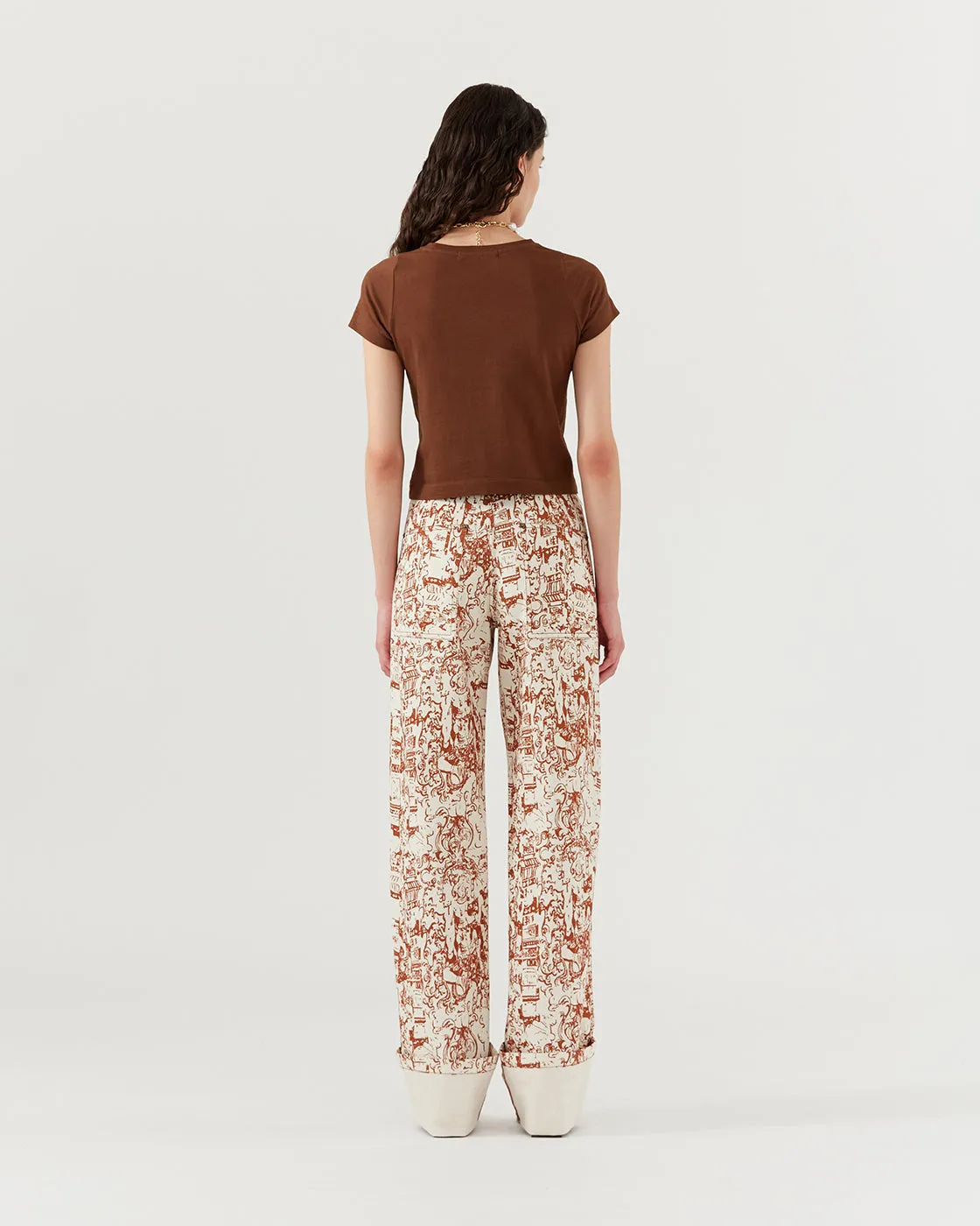 Adina T-Shirt Organic Cotton Jersey Brown