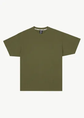 AFENDS Mens Genesis - Heavy Boxy Tee - Military