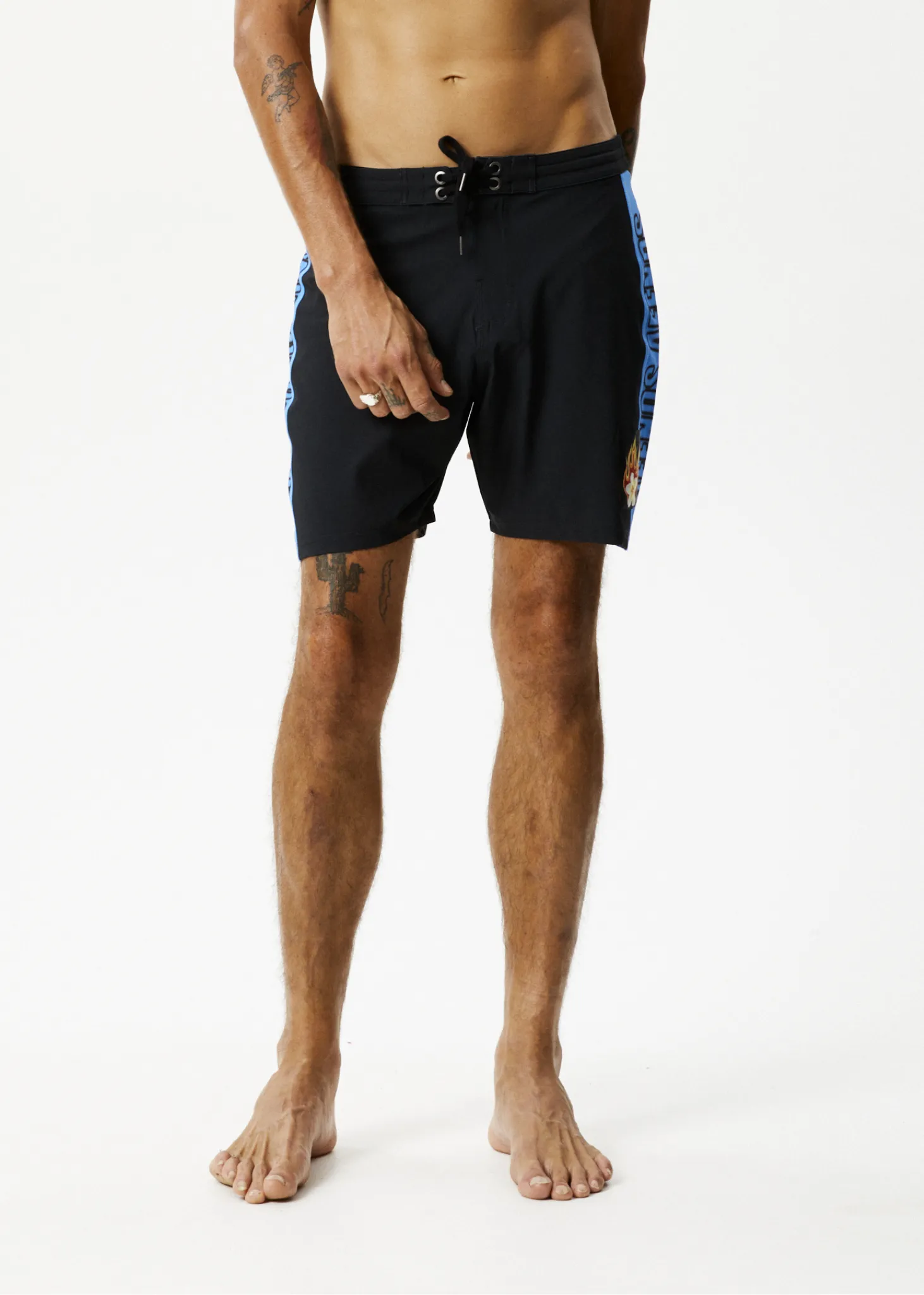 AFENDS Mens Tropics - Boardshorts 18" - Black