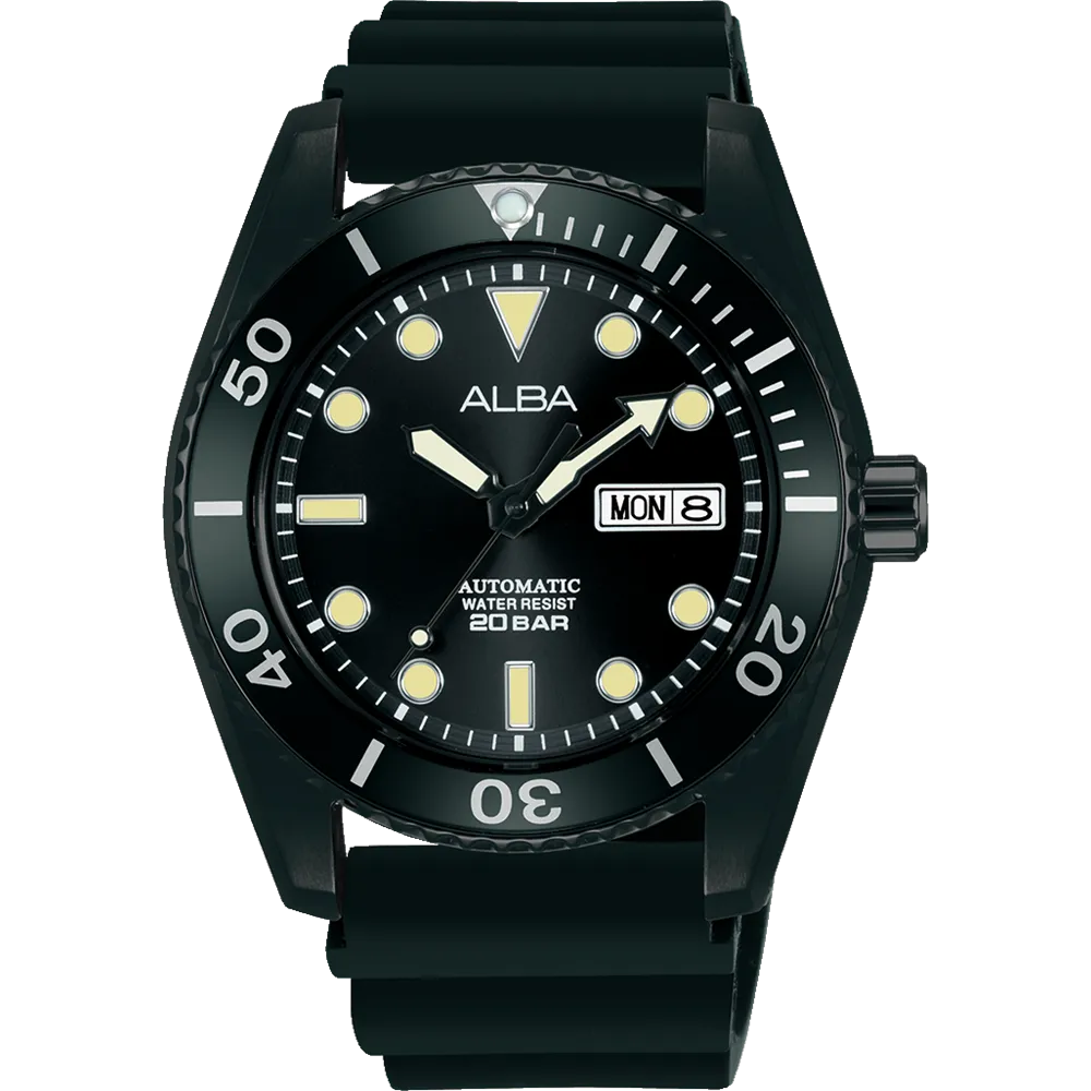 Alba Sports Automatic Black Dial Mens Watch AL4297X