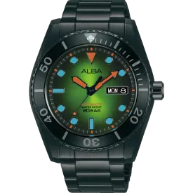 Alba Sports Automatic Green Dial Mens Watch AL4285X