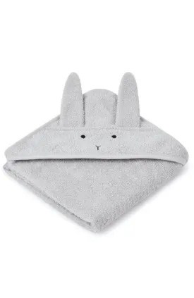 Albert Hooded Baby Towel - Rabbit/Dumbo Grey