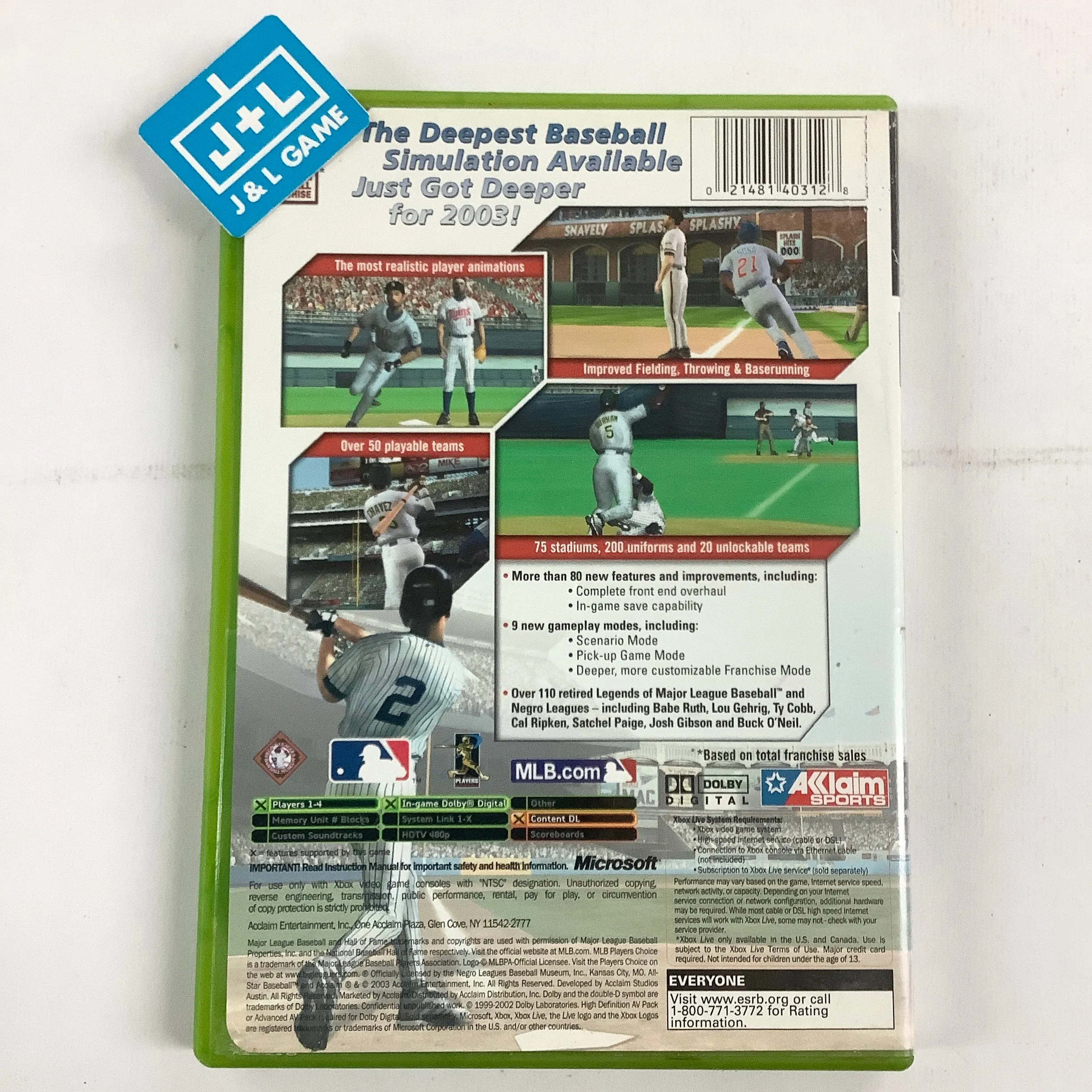 All-Star Baseball 2004 - (XB) Xbox [Pre-Owned]