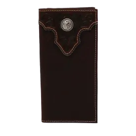 Ariat Boy's Floral Embossed Rodeo Brown Wallet A3551502