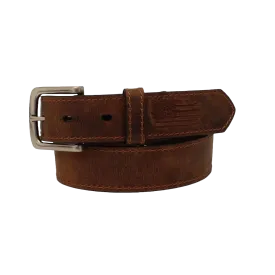 Ariat Children's Stitch USA Flag Shield Brown Belt A1307402