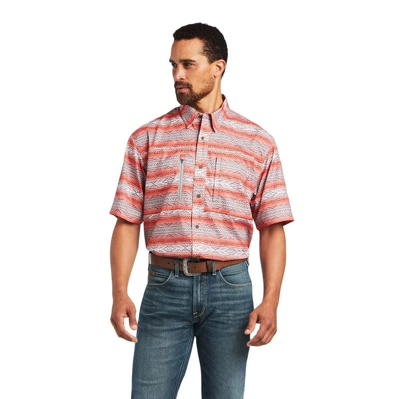 Ariat Men's VentTek Ombre Serape Classic Fit Short Sleeve Shirt 10040463