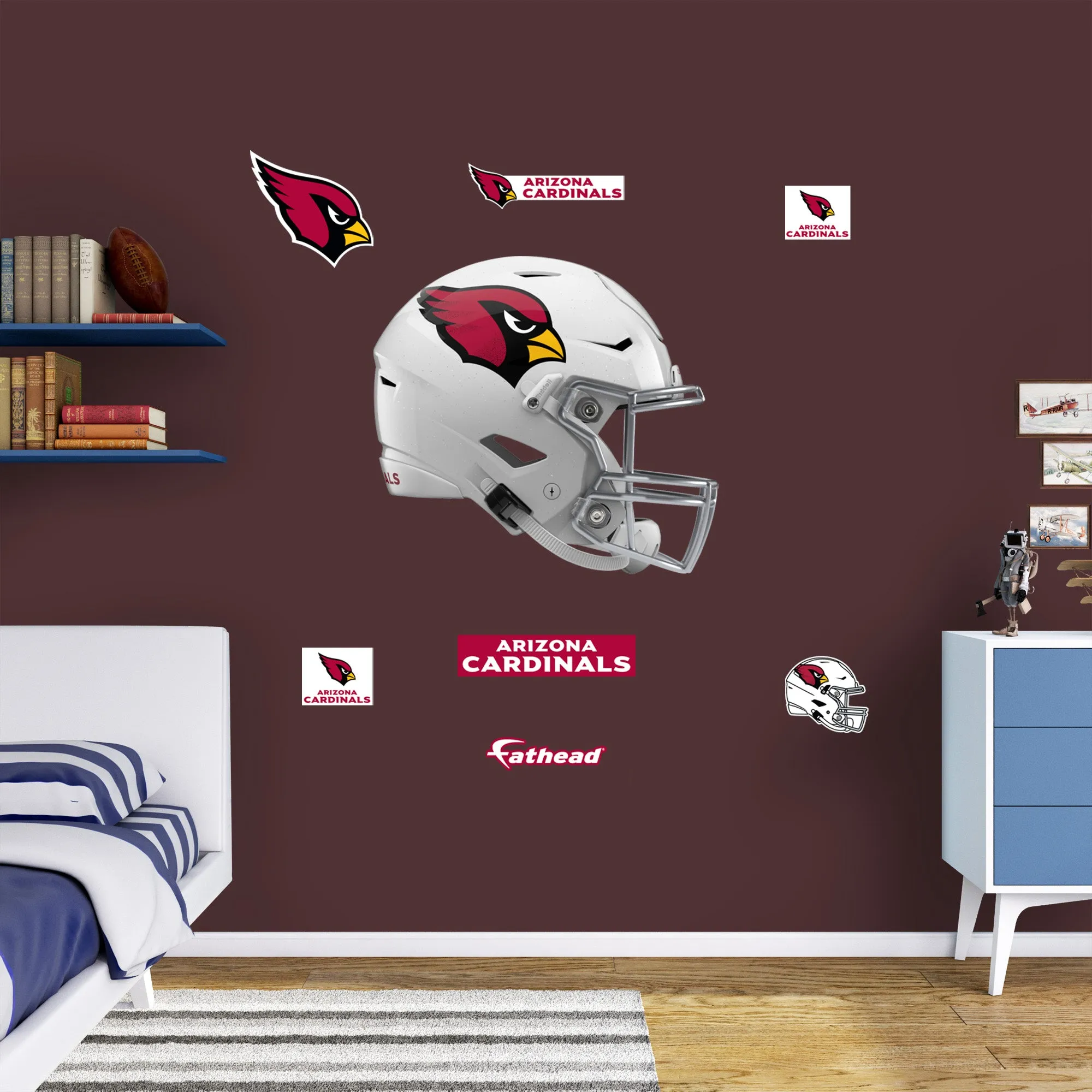 Arizona Cardinals:  Helmet        - Officially Licensed NFL Removable     Adhesive Decal