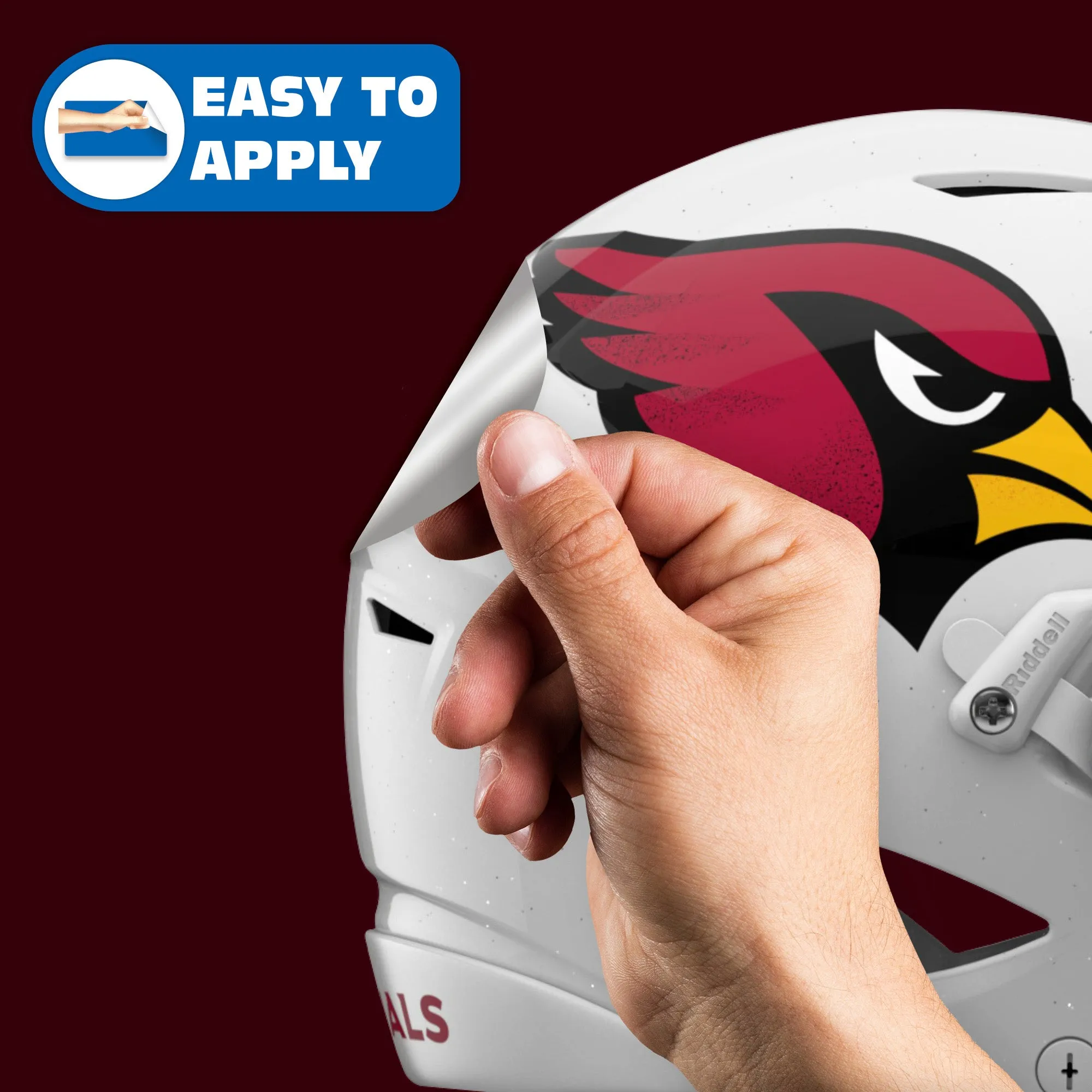 Arizona Cardinals:  Helmet        - Officially Licensed NFL Removable     Adhesive Decal