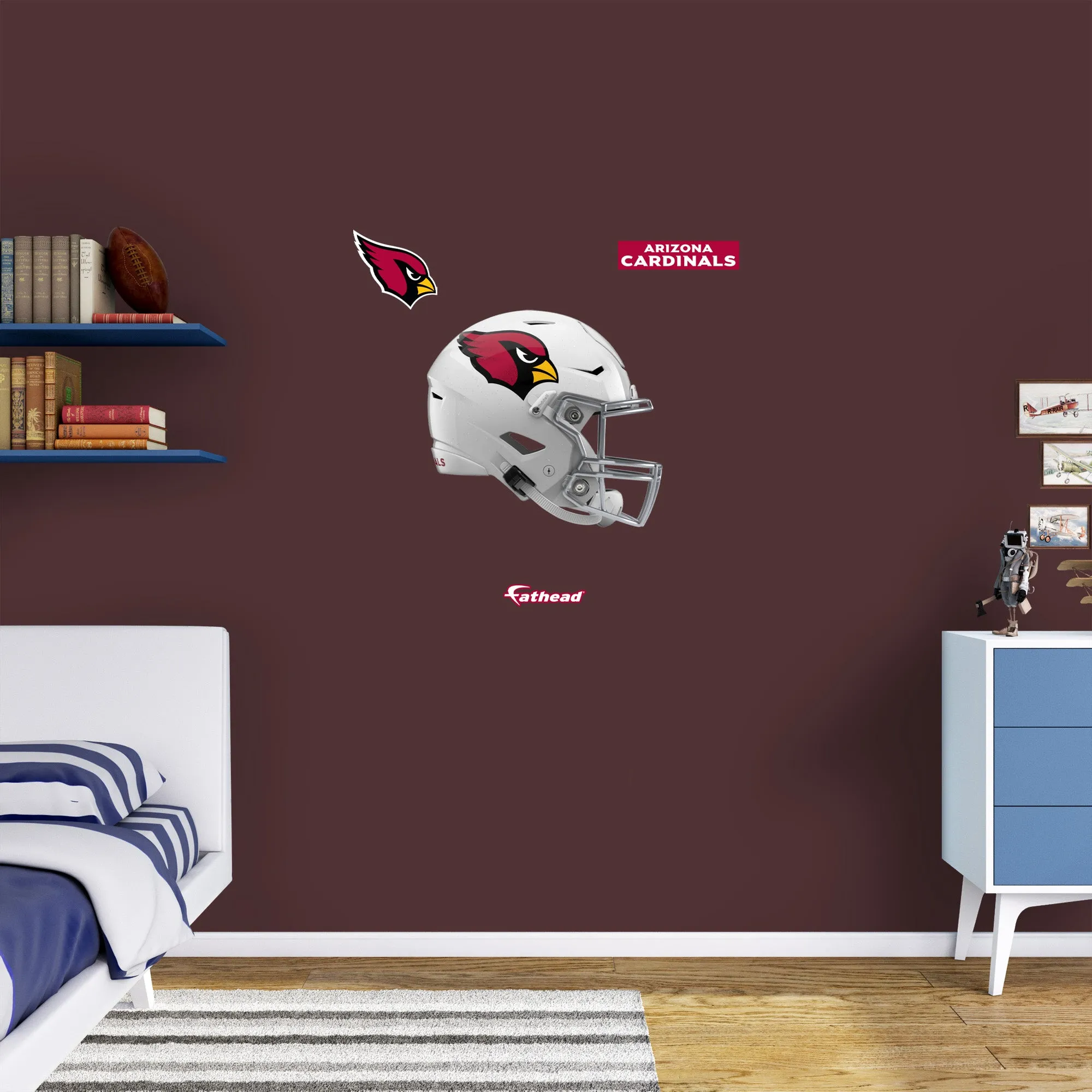 Arizona Cardinals:  Helmet        - Officially Licensed NFL Removable     Adhesive Decal