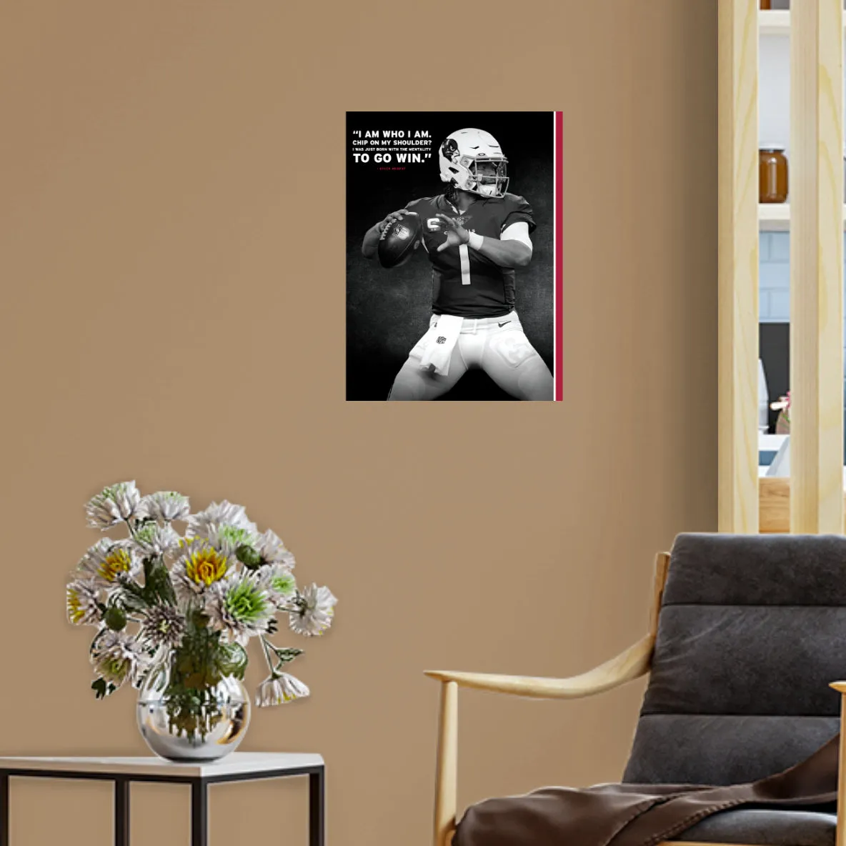 Arizona Cardinals: Kyler Murray Inspirational Poster - Officially Licensed NFL Removable Adhesive Decal