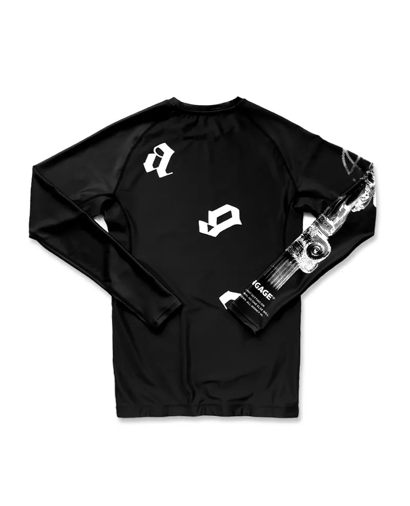 Athena Long Sleeve Rash Guard - Black