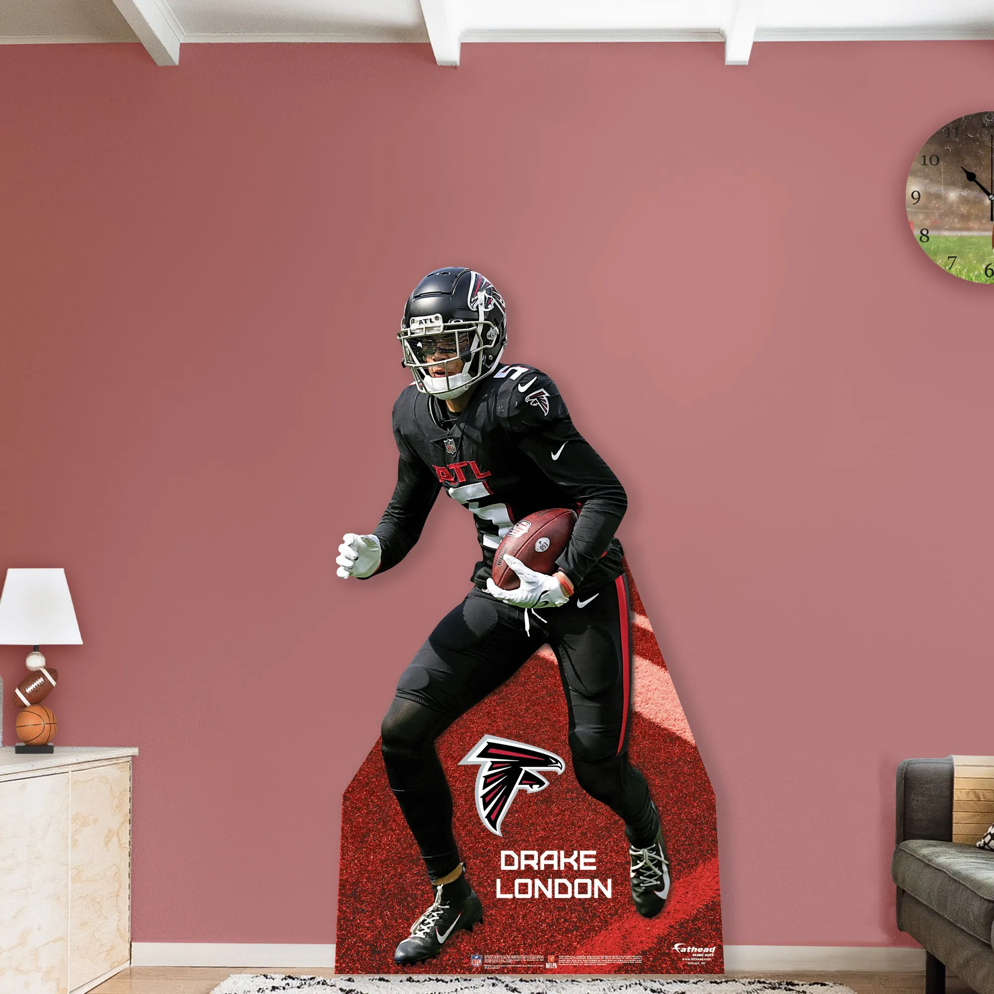 Atlanta Falcons: Drake London   Life-Size   Foam Core Cutout  - Officially Licensed NFL    Stand Out