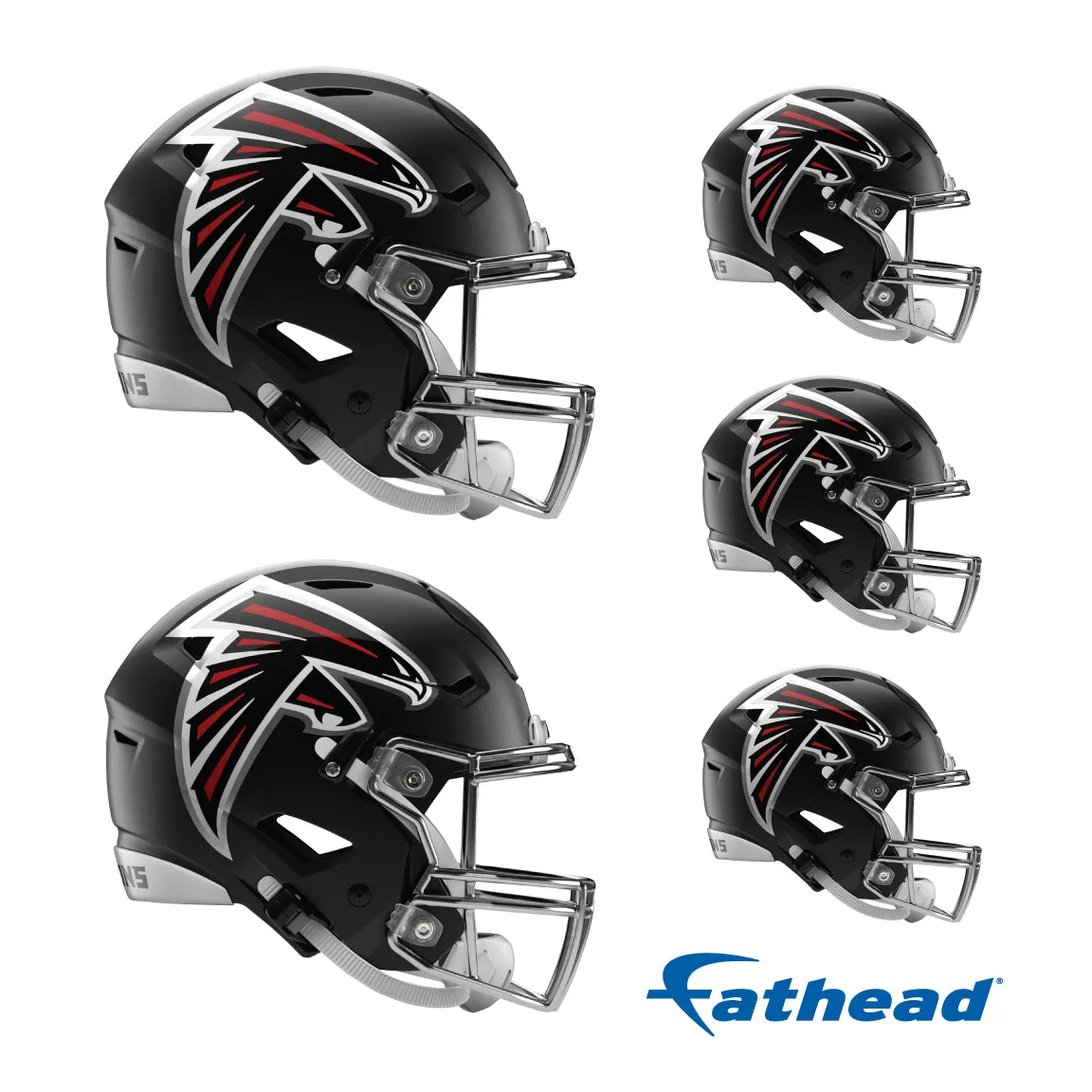 Atlanta Falcons: Helmet Minis - Officially Licensed NFL Removable Adhesive Decal