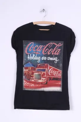 Atmosphere Womens 34 Graphic Shirt Coca-Cola Holidays are coming..