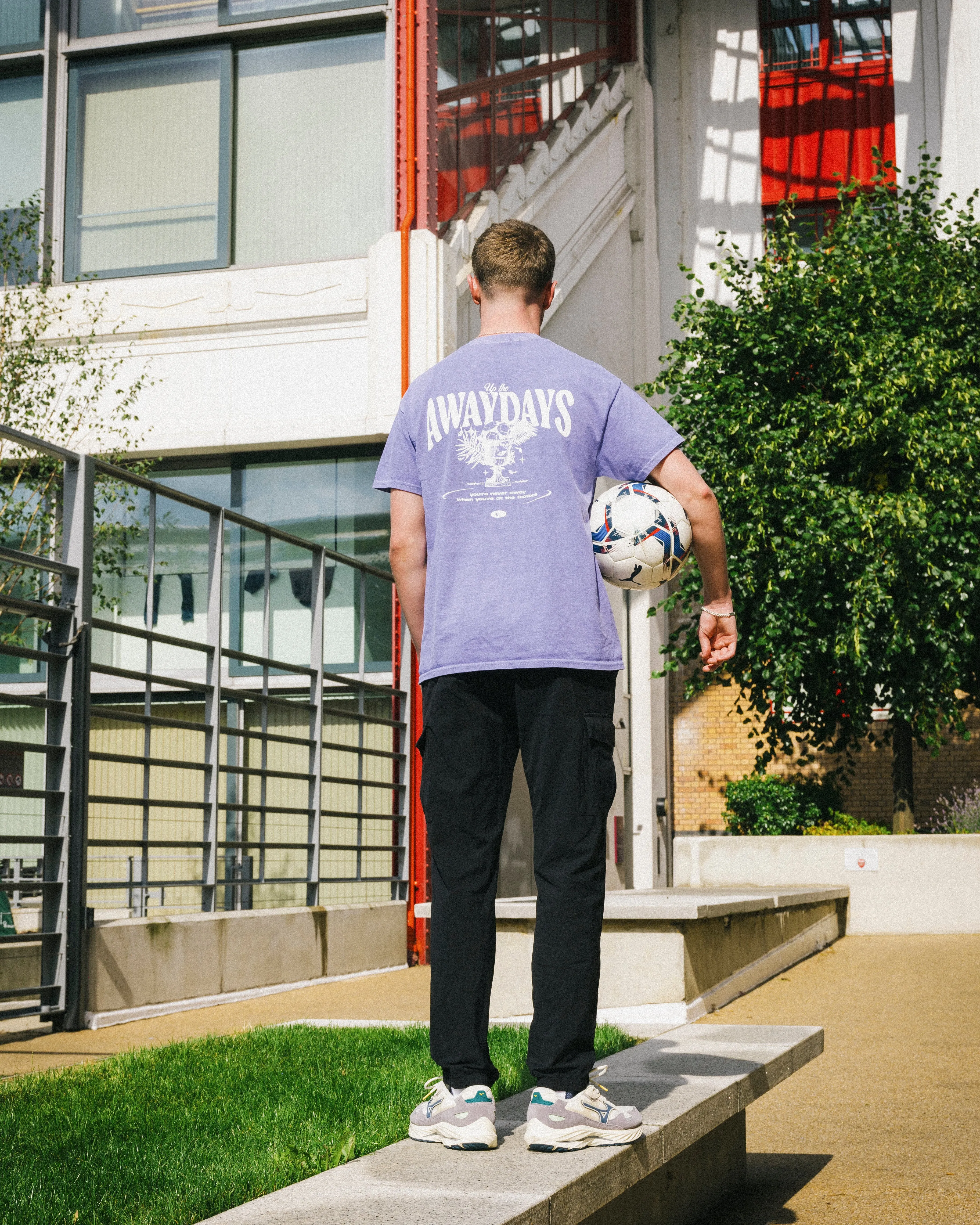 AwayDays 'Trophy' Tee - Vintage Washed Purple