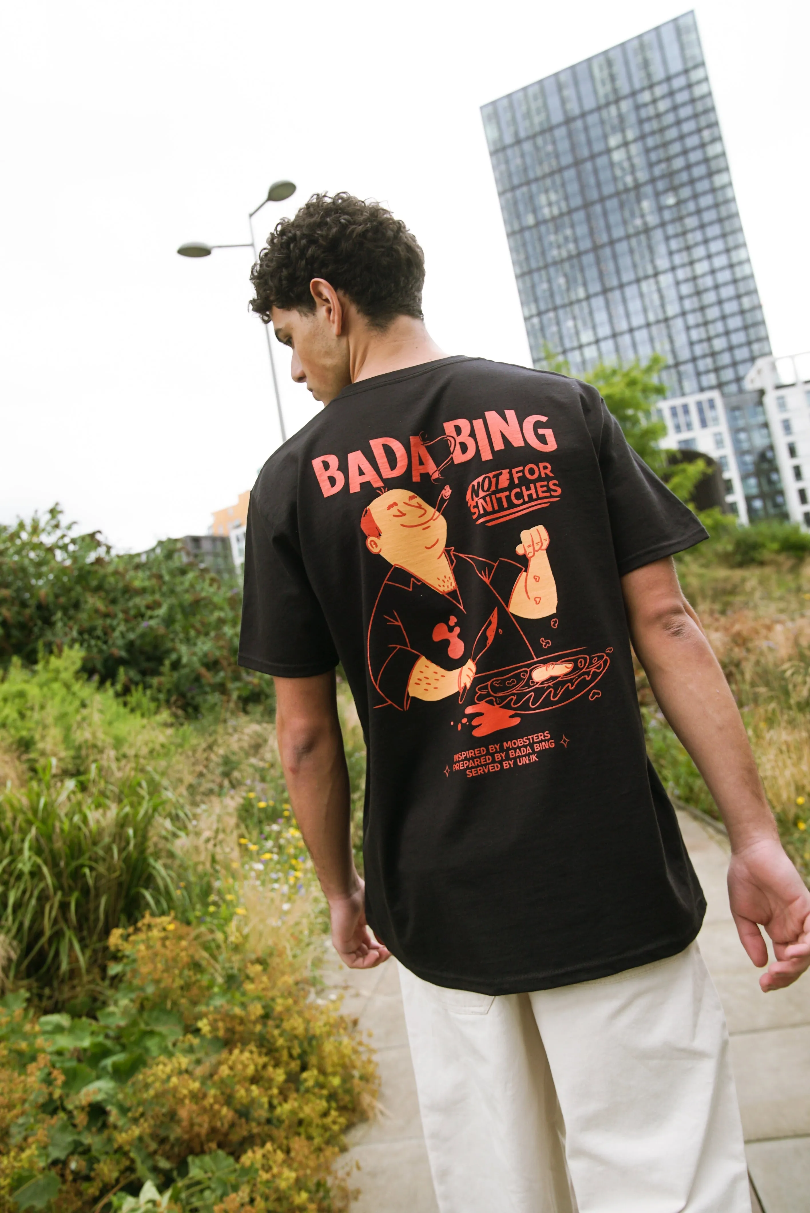 Bada Bing x UN:IK 'Snitches' Tee - Black