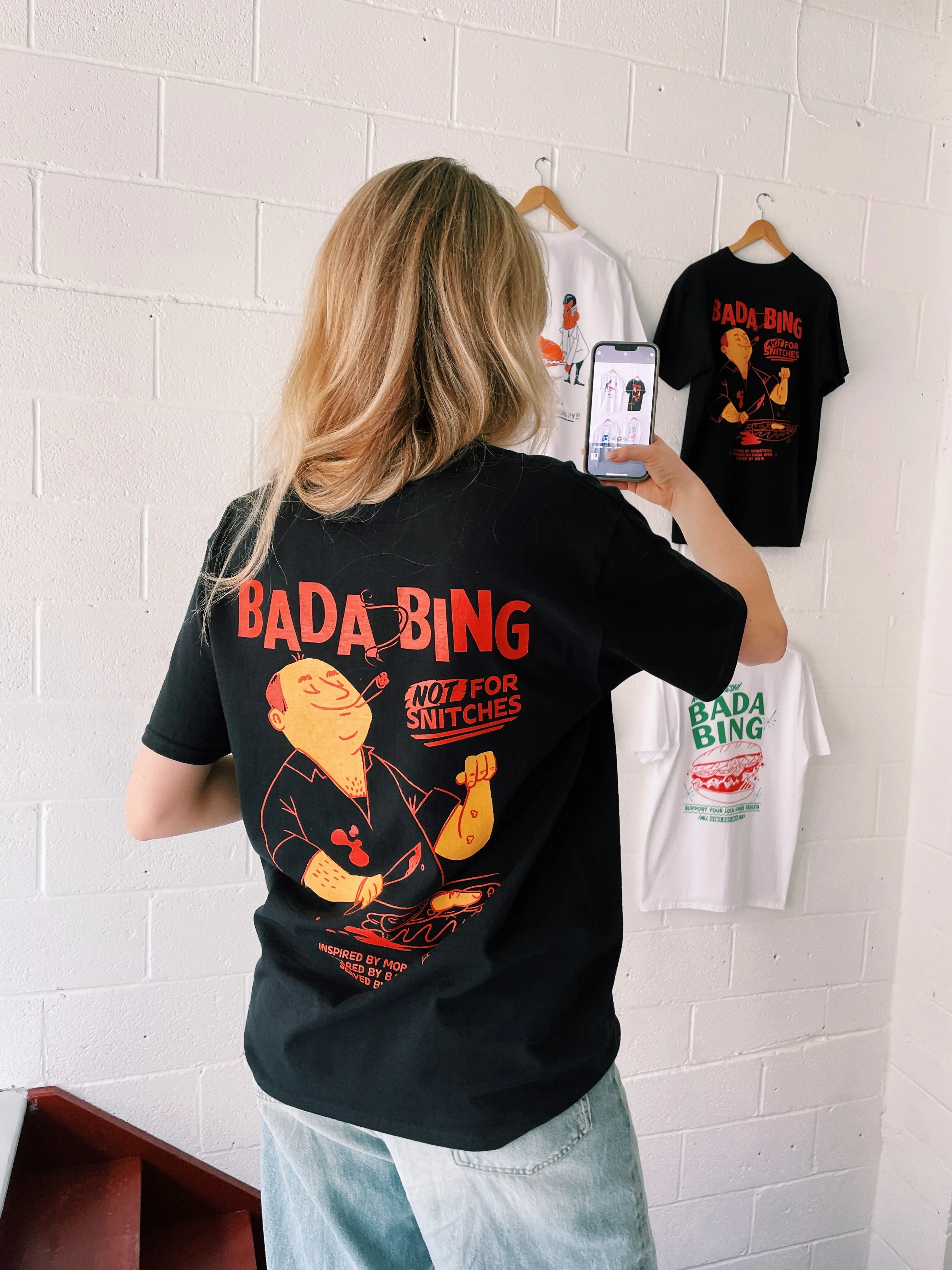 Bada Bing x UN:IK 'Snitches' Tee - Black