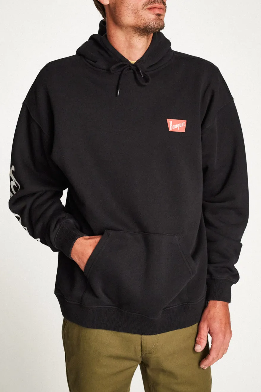 Banquet Hood Fleece - Black