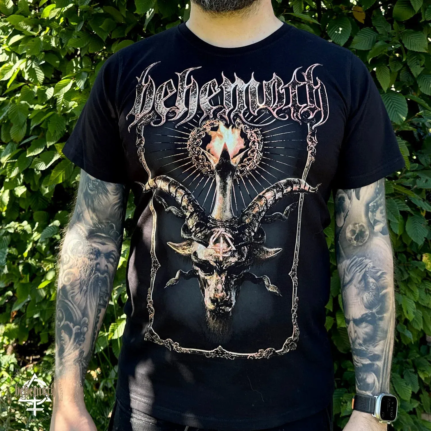 Optimized E-commerce Product Title: Classic Baphomet Behemoth T-Shirt