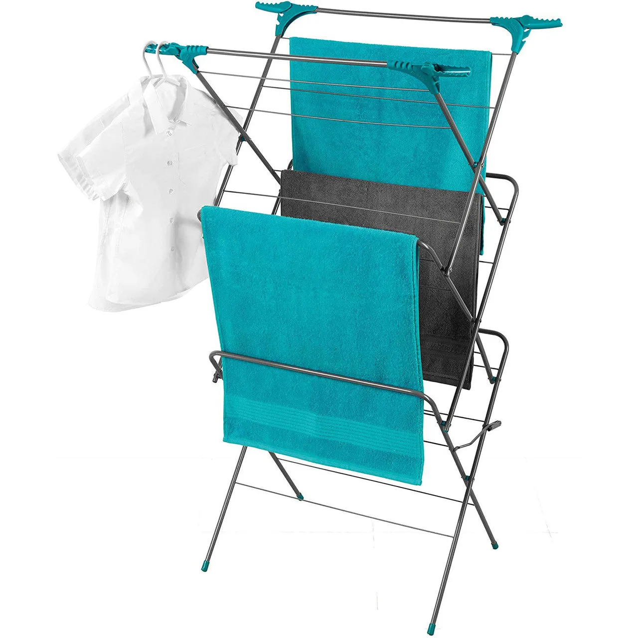 Beldray 3 Tier Elegant Clothes Horse Laundry Airer - Blue | LA050397XEU7