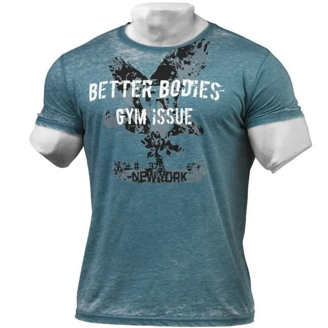 Better Bodies N.Y. Rough Tee - Ocean Blue