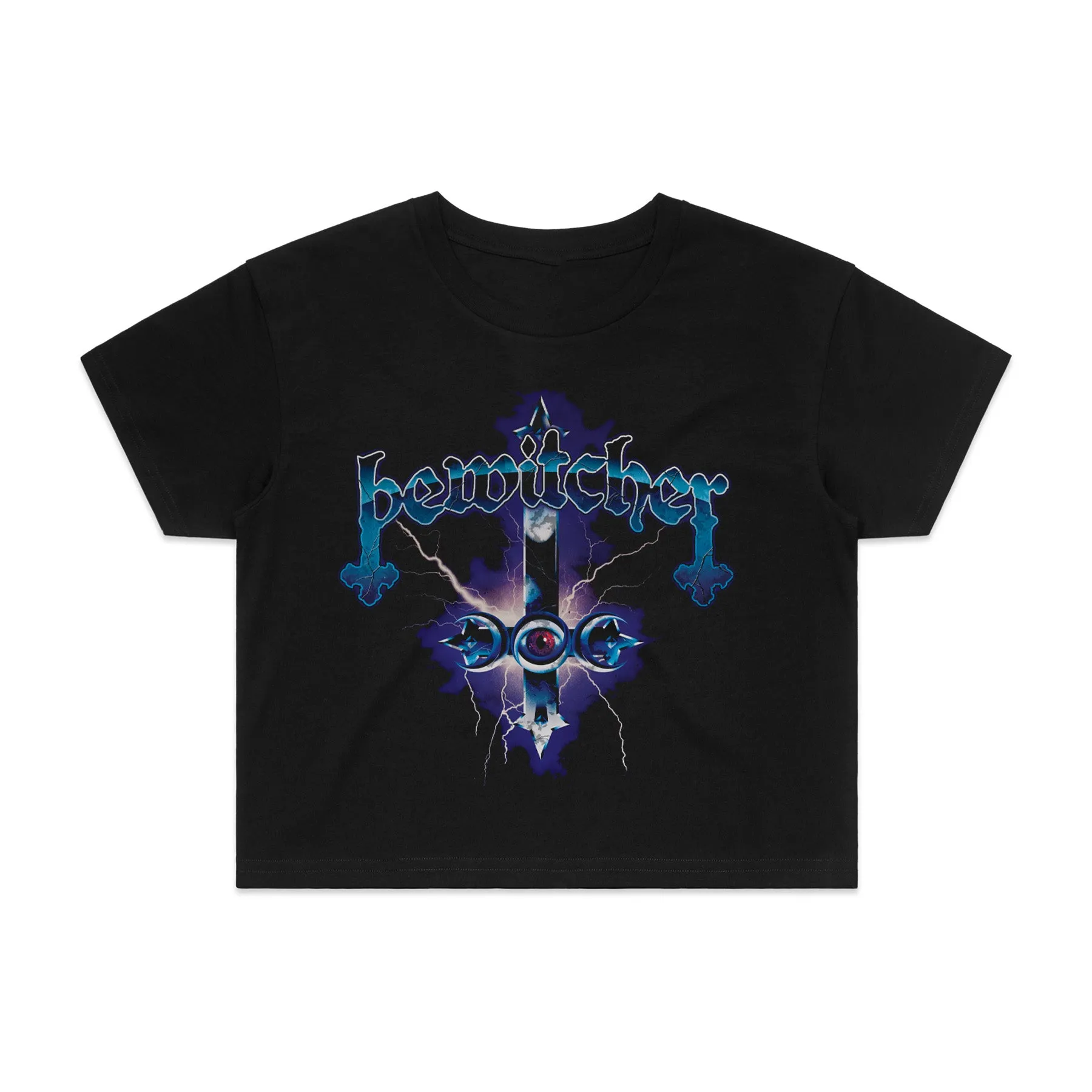 Bewitcher - Spell Shock ladies cropped t-shirt *PRE-ORDER*