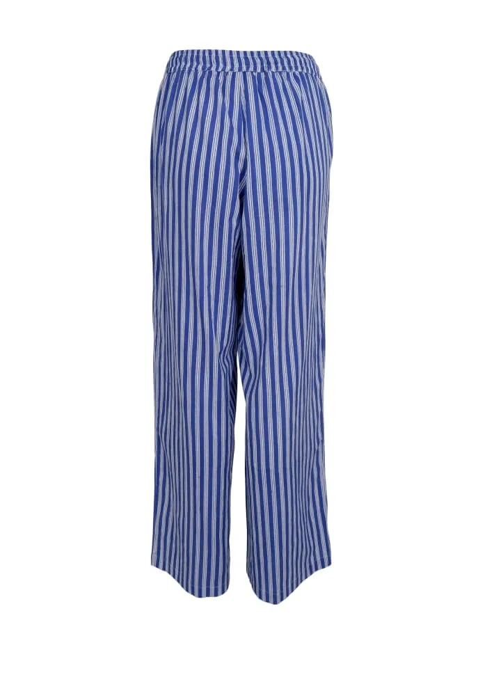 Black Colour - Bcflora Pants - Blue Stripe