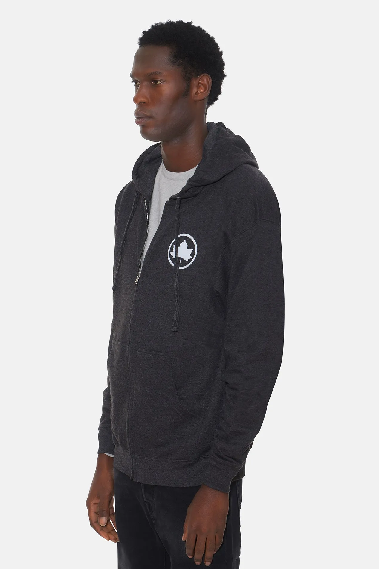 Bleecker Playground Zip Hoodie Charcoal