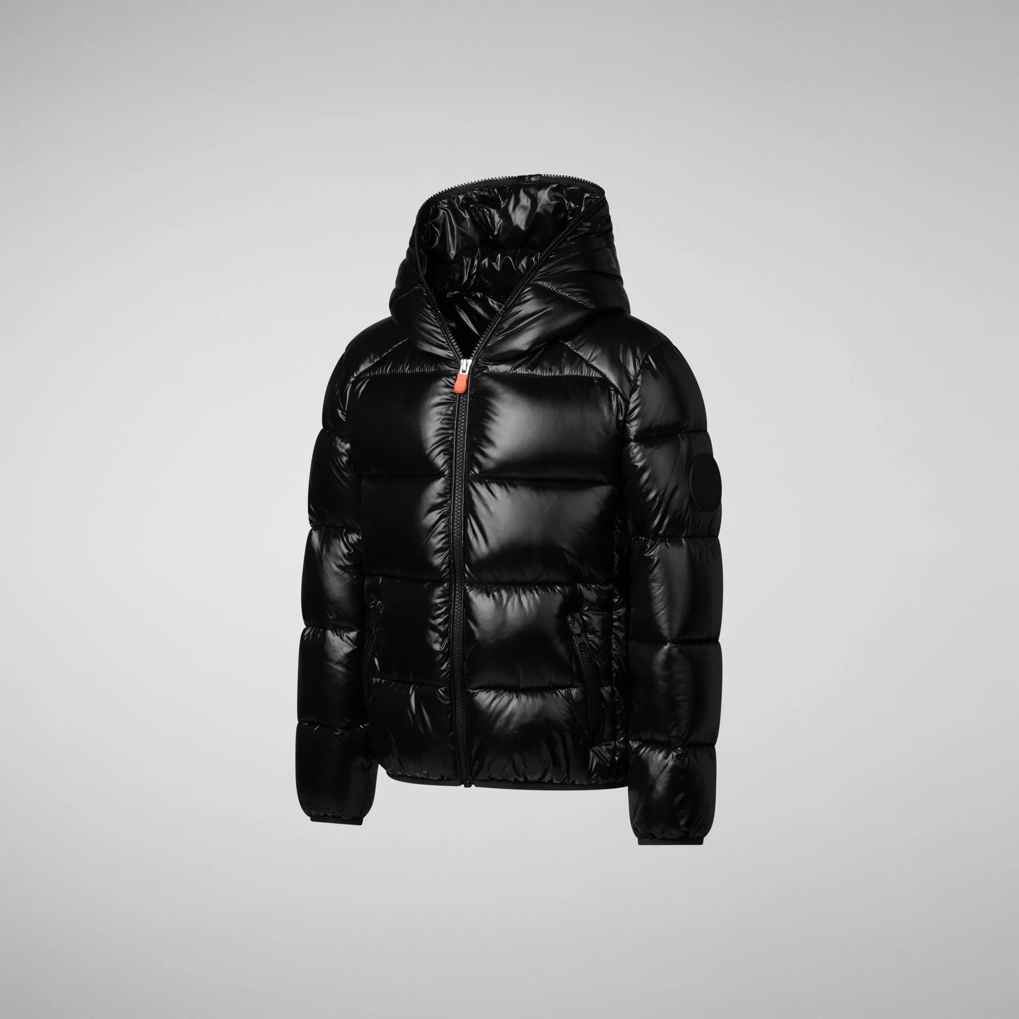 Boys' animal free puffer jacket Artie in black