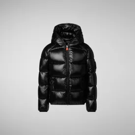 Boys' animal free puffer jacket Artie in black