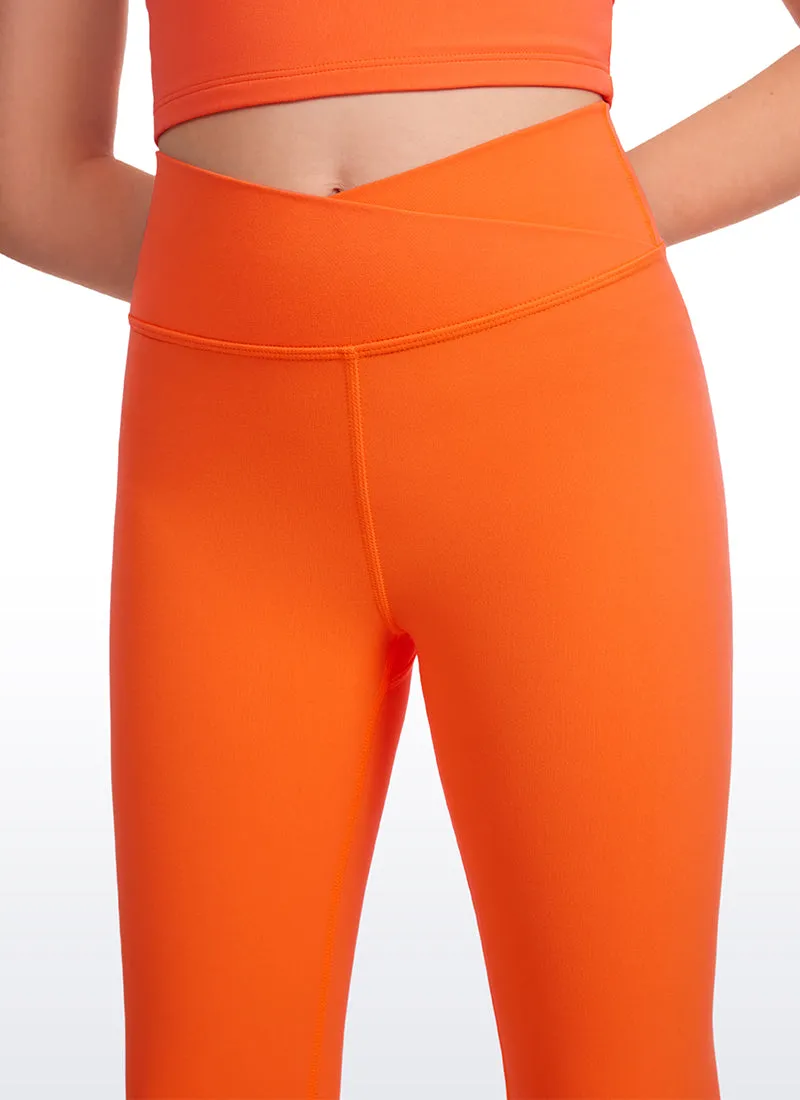 Butterluxe Girls Active Leggings - V Cross Waist