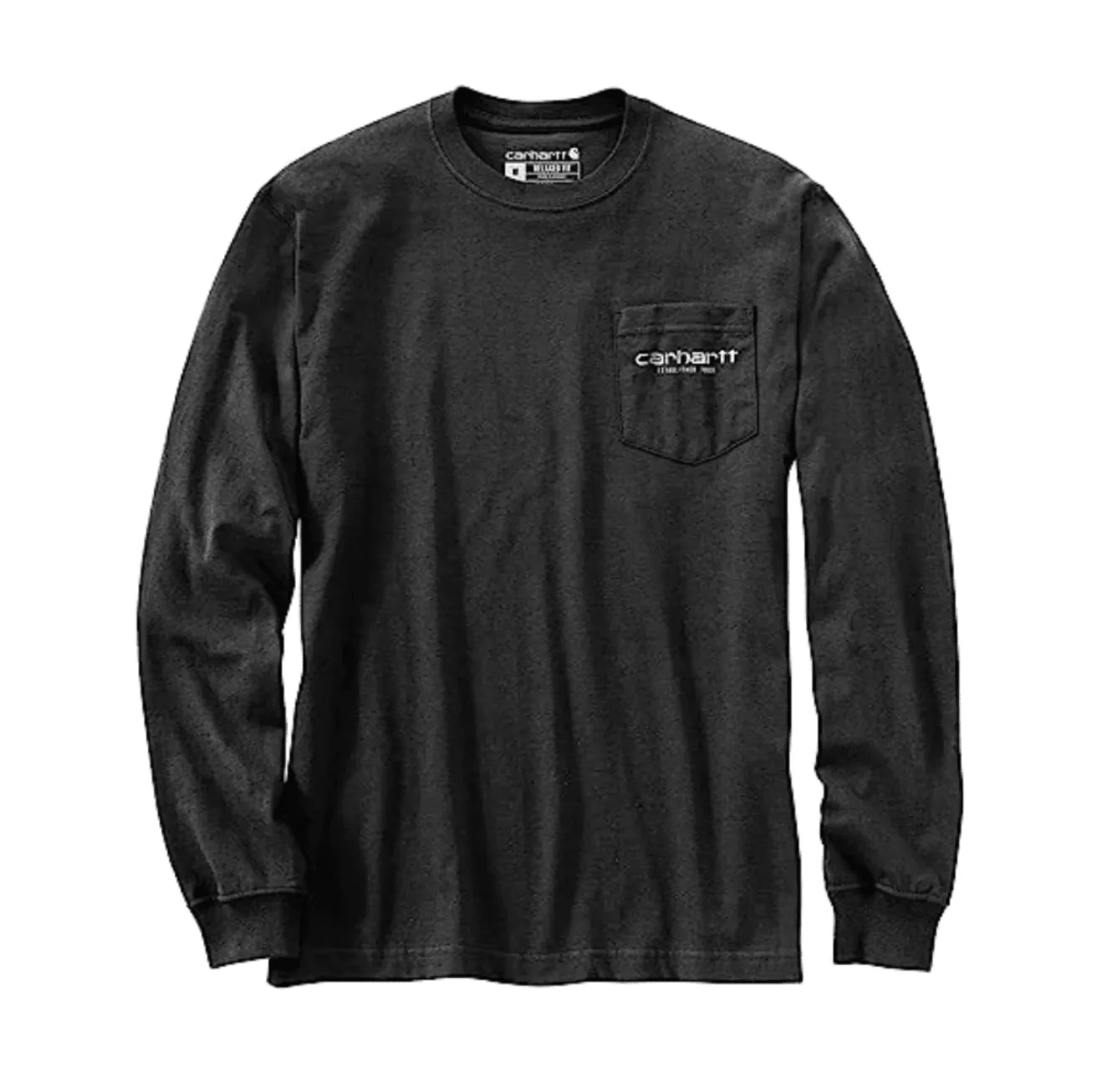 C Graphic Pocket Long Sleeve T-shirt - Carbon Heather