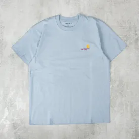 Carhartt WIP American Script S/S Tee - Frosted Blue