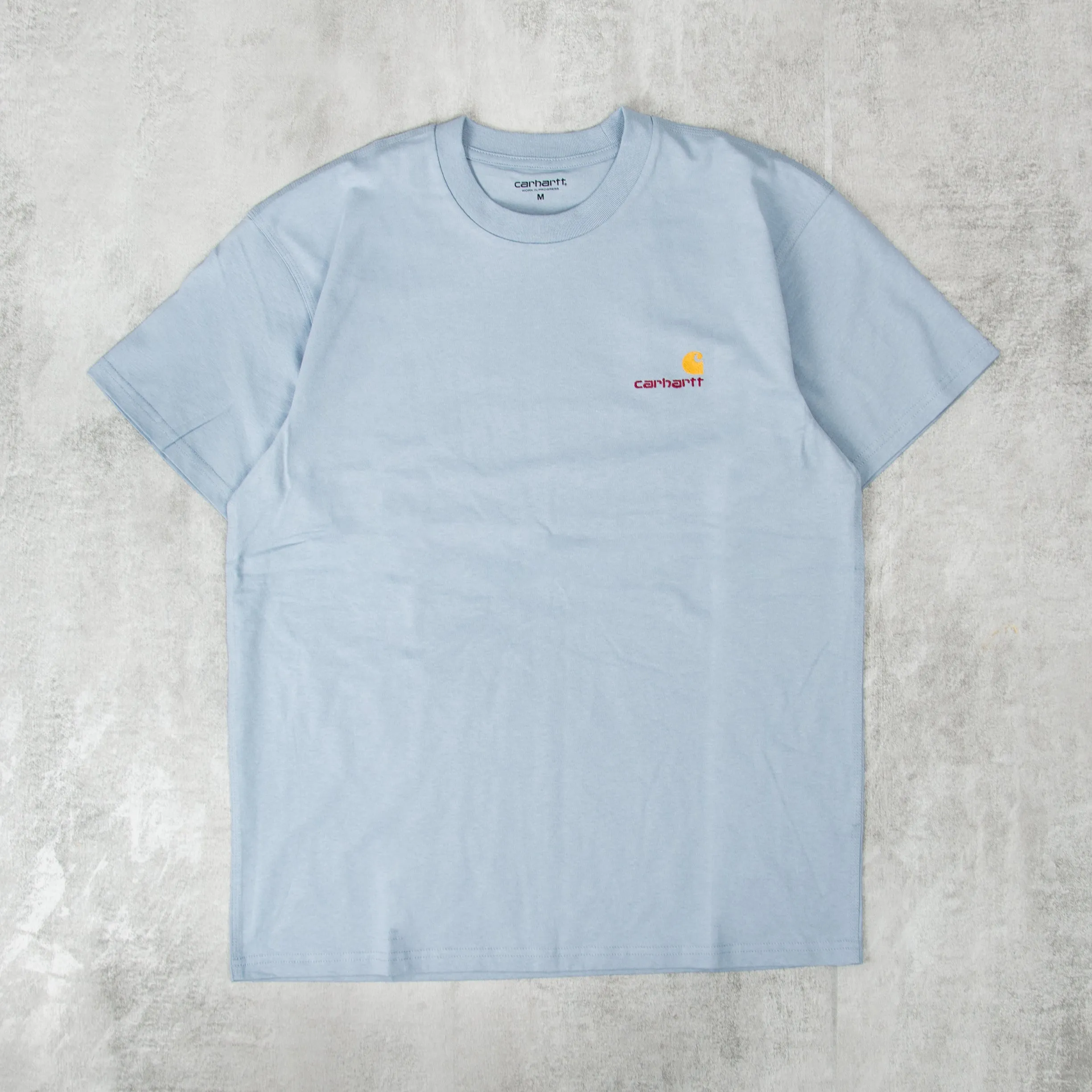 Carhartt WIP American Script S/S Tee - Frosted Blue