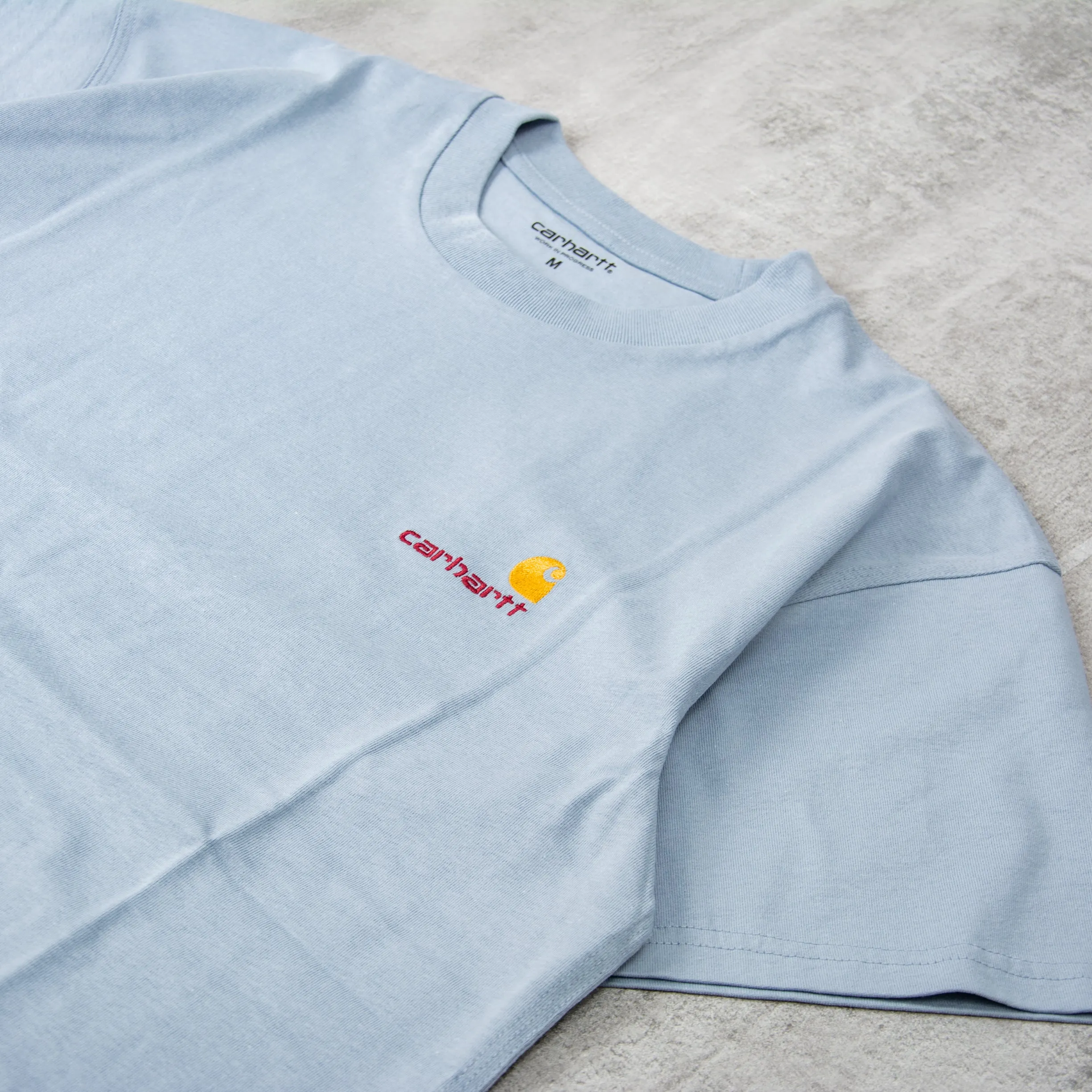 Carhartt WIP American Script S/S Tee - Frosted Blue