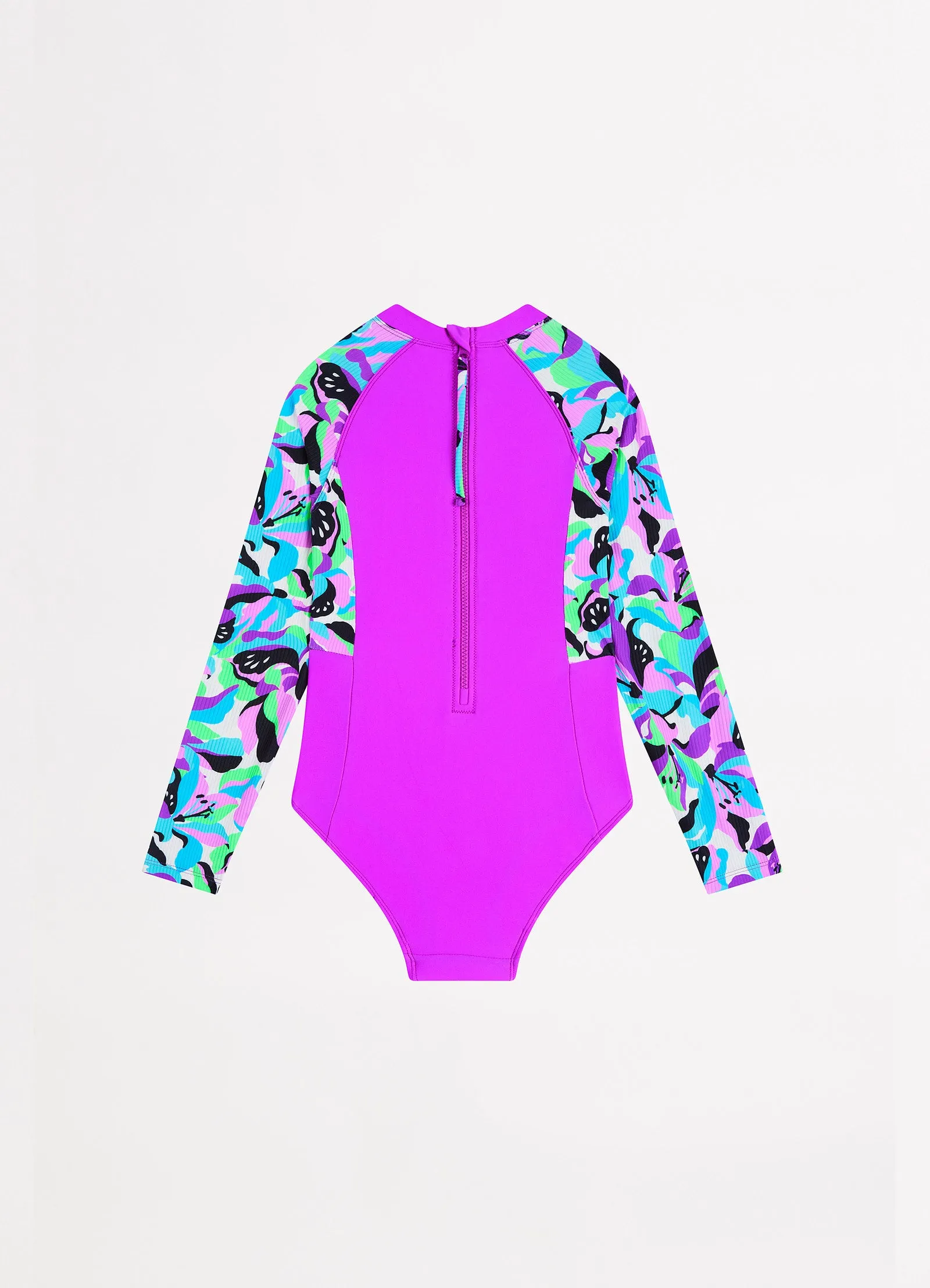 Carnivale Girls Zip Back Paddlesuit - Aster