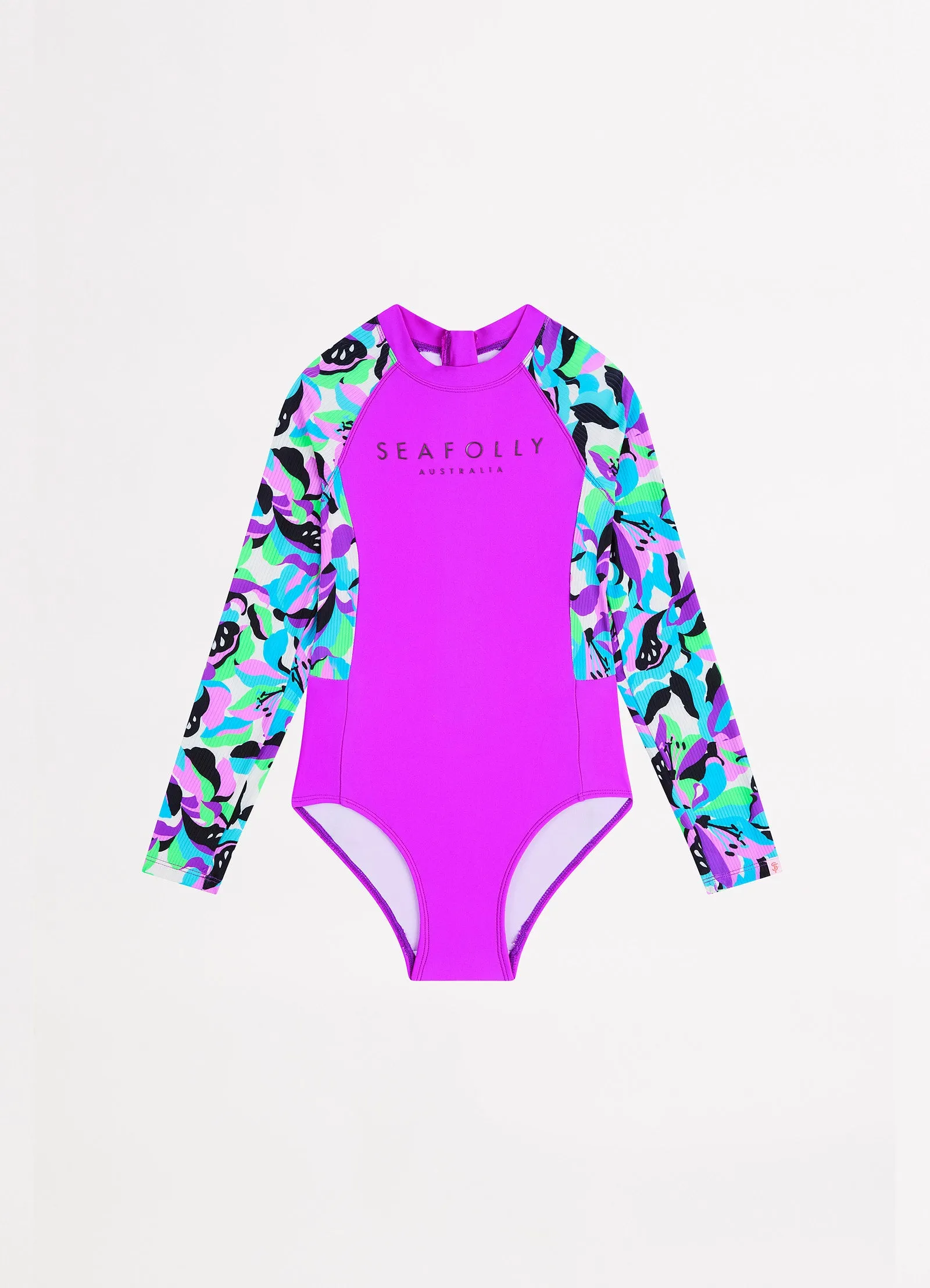 Carnivale Girls Zip Back Paddlesuit - Aster