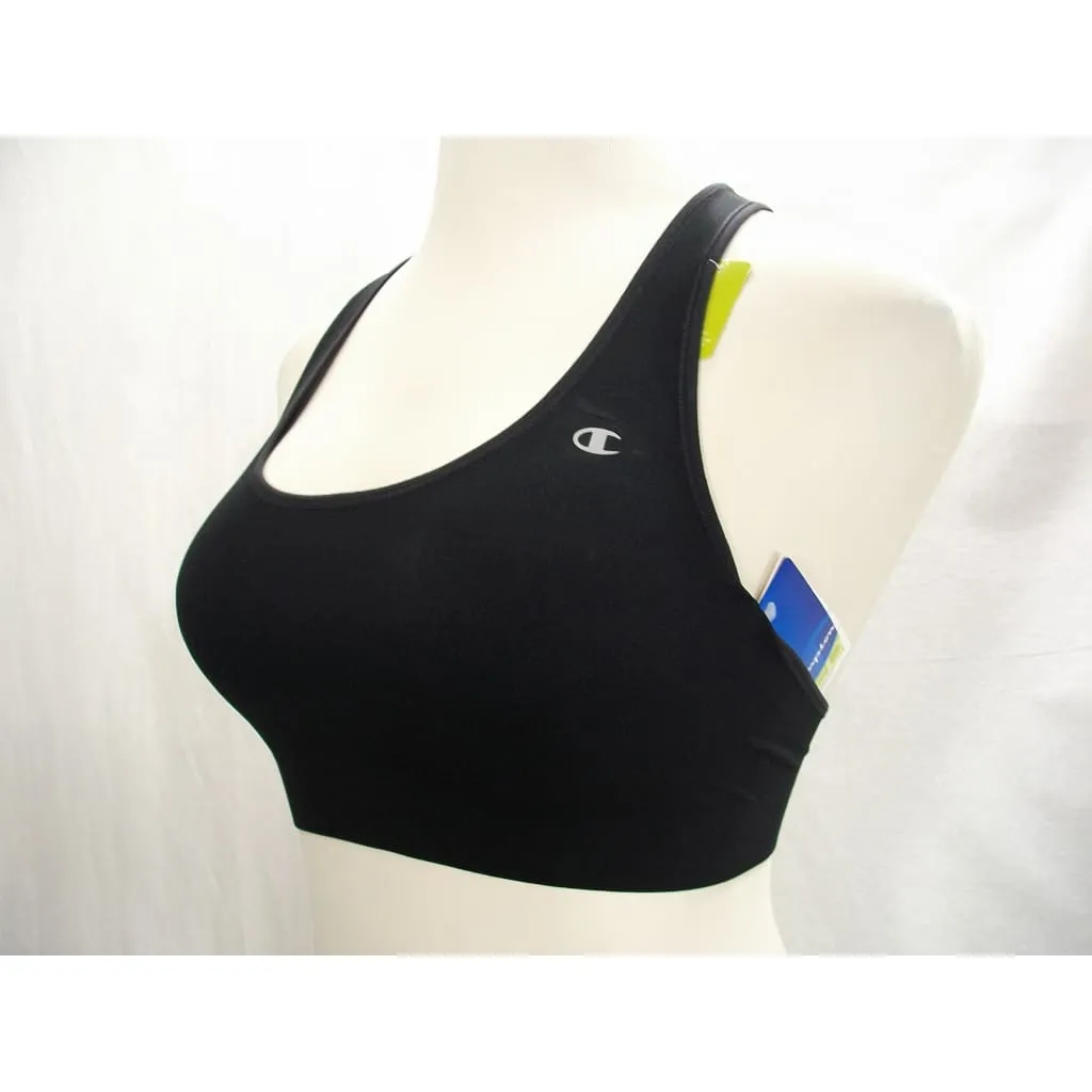 Champion B9504 Absolute Racerback Sports Bra SmoothTec Band XL X-LARGE Black NWT