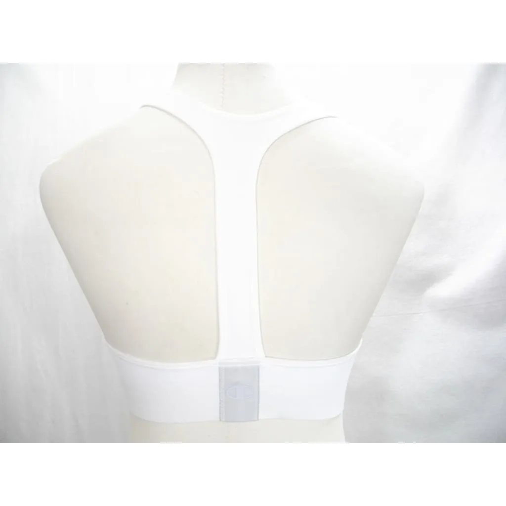 Champion B9504 Absolute Racerback Sports Bra with SmoothTec Band SMALL White NWT