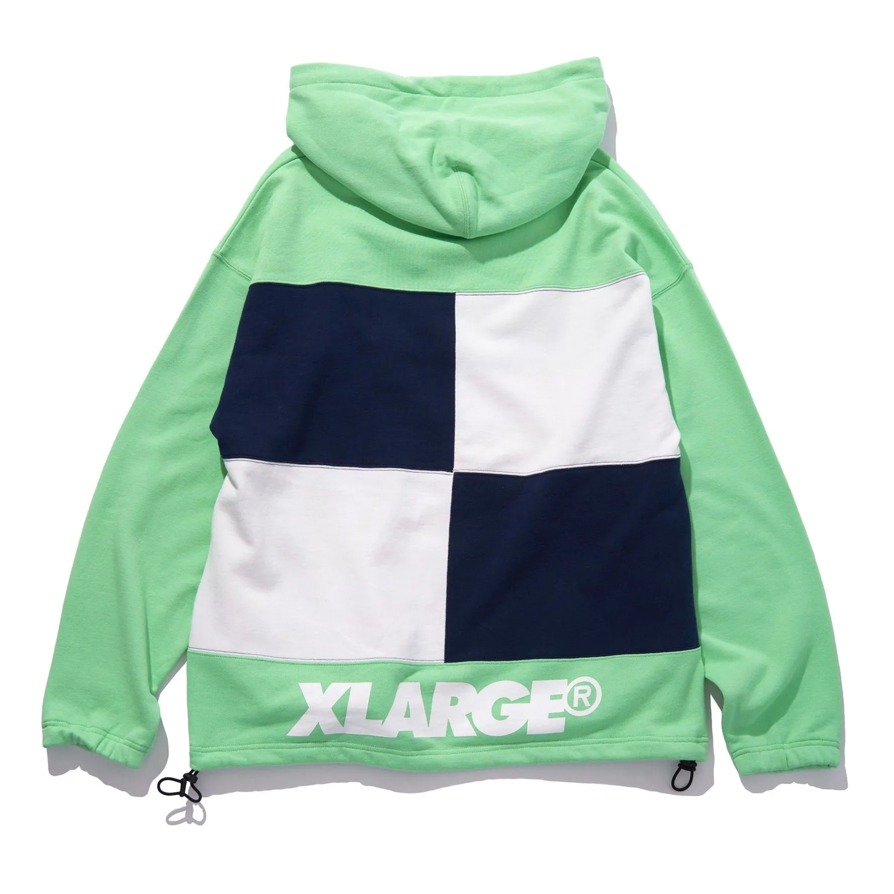 COLORBLOCK HOODED SWEAT